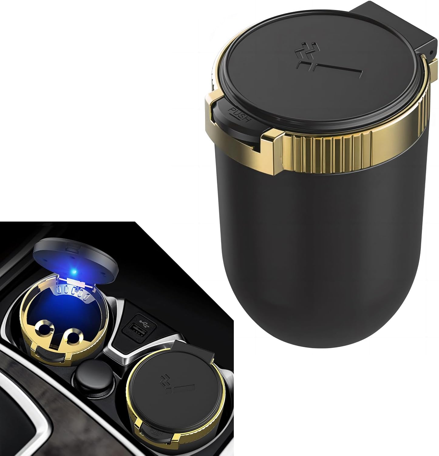 Honoro Metal Portable Ashtray,Outdoor Cigarettes - View #2