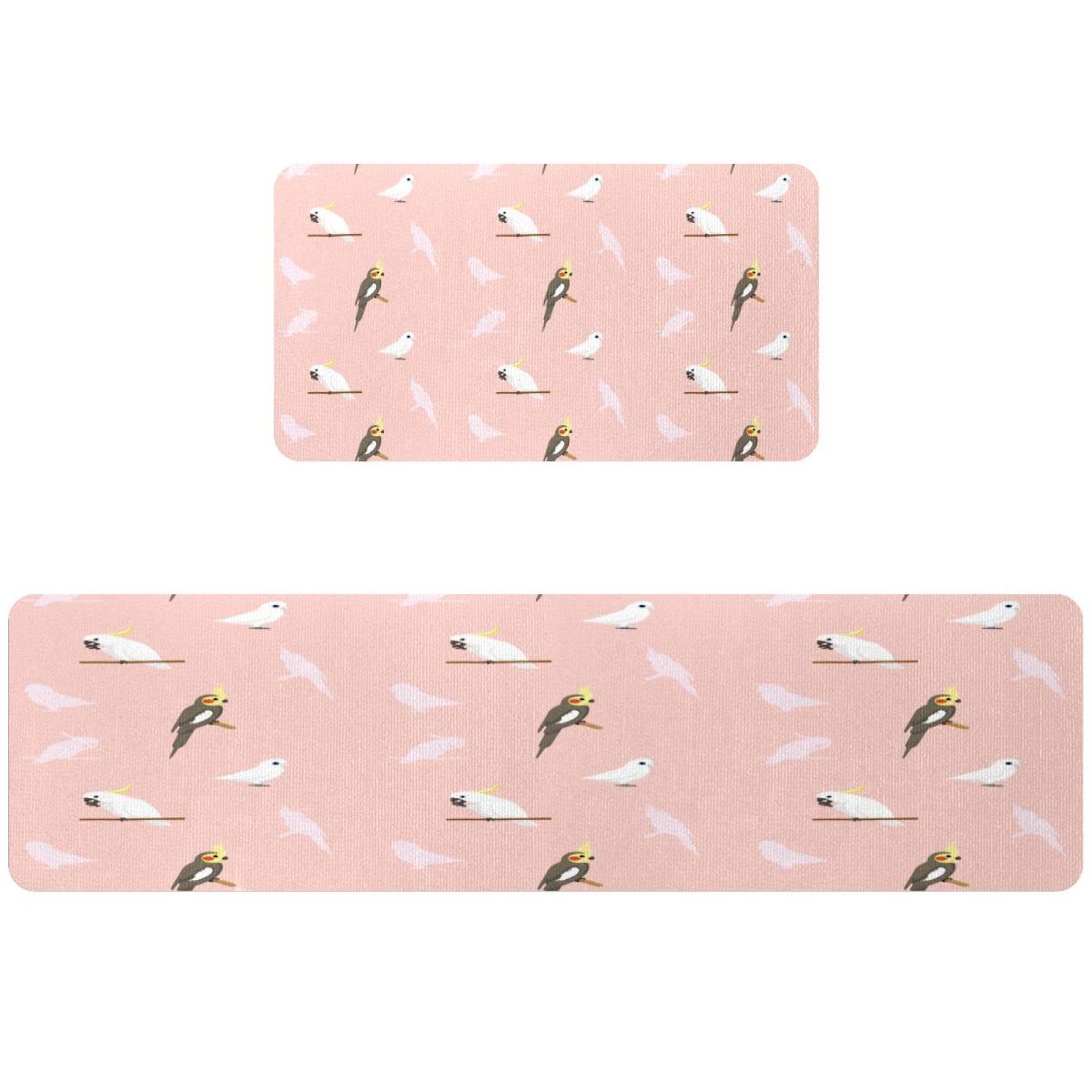 Tapete de cocina de 2 piezas VAPOKF: alfombra antideslizante lavable para cuarto de lavado