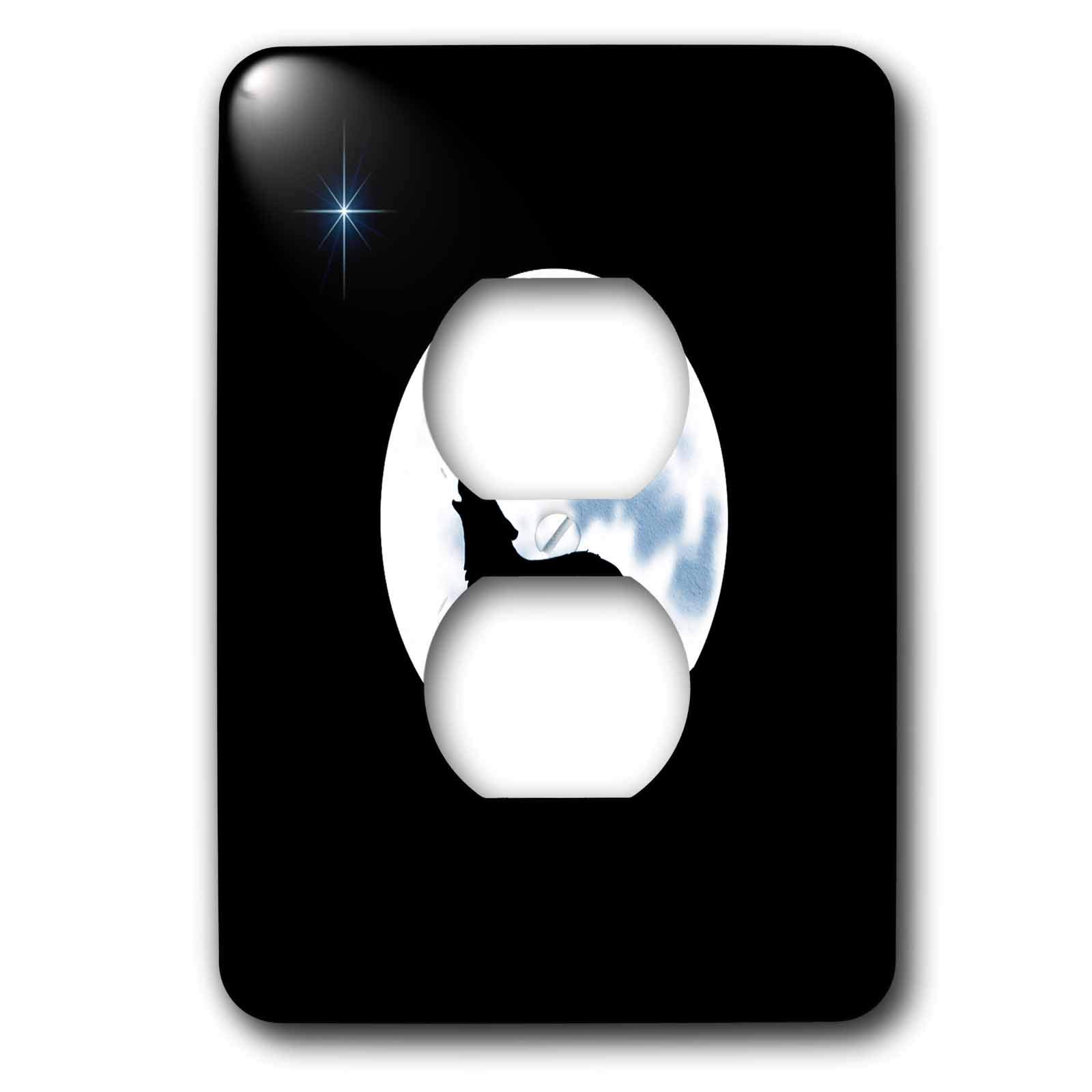 Loup solitaire plaque double prise pour masquer les finitions de vos murs