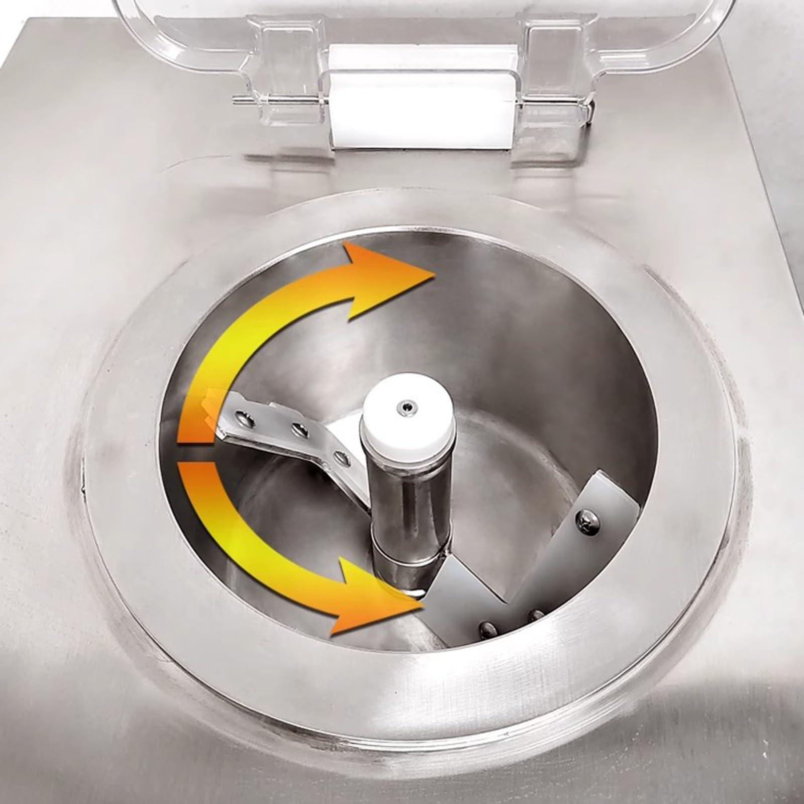 Speiseeismaschine Harte Eismaschine aus Edelstahl, kommerzielle Obst-Automatik-Eismaschine Eismaschine