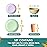 Teivio 32-Piece Kitchen Plastic Wheat Straw Dinnerware Sets, Service for 8, Dinner Plates, Dessert Plate, Cereal Bowls, Cups, Unbreakable Outdoor Camping Dishes Set,Colorful Hues