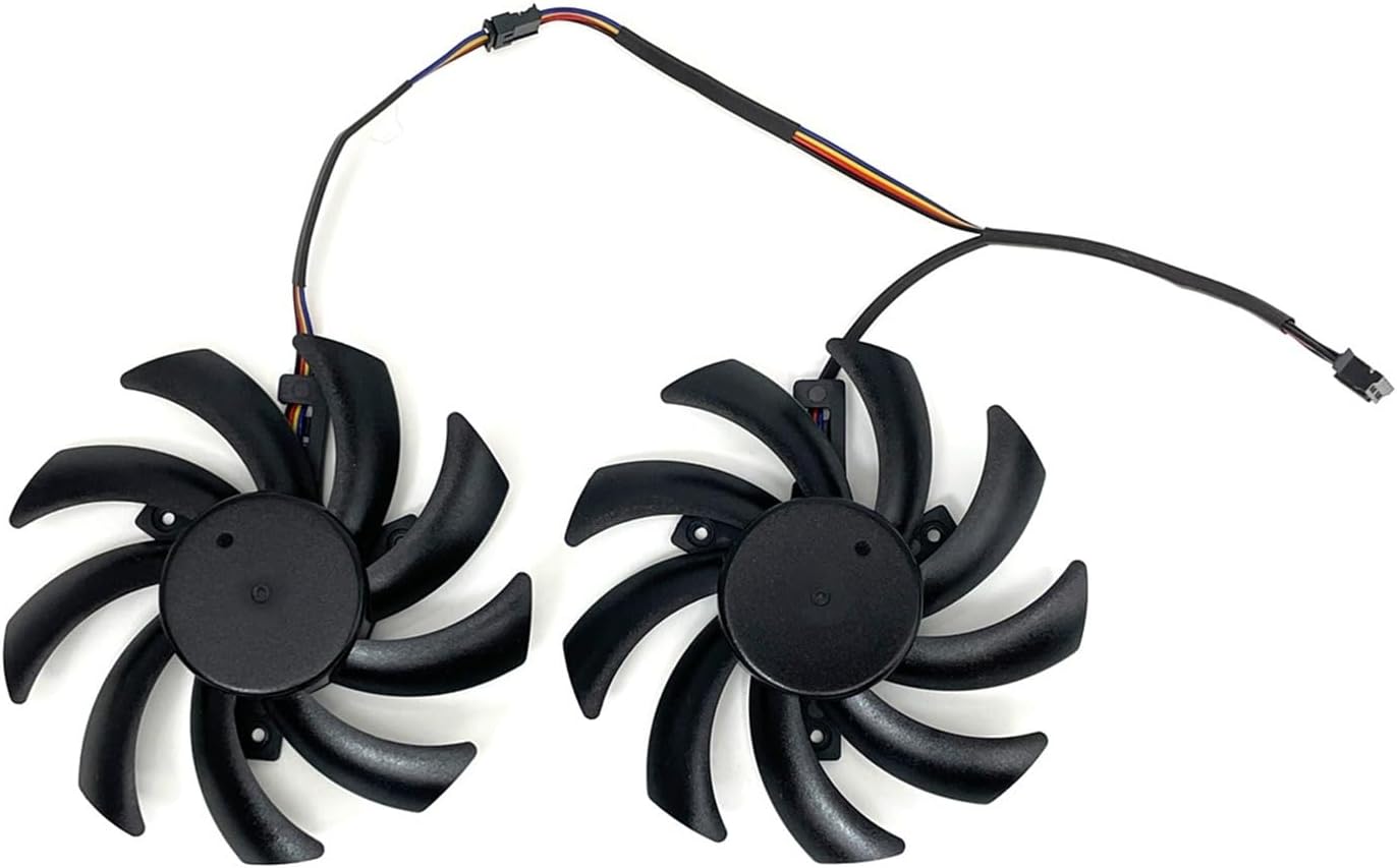 2pcs/Set 85mm GA91S2U FDC10H12S9-C Dual Graphics Card Cooling Fan(Black 2-Fan FDC)