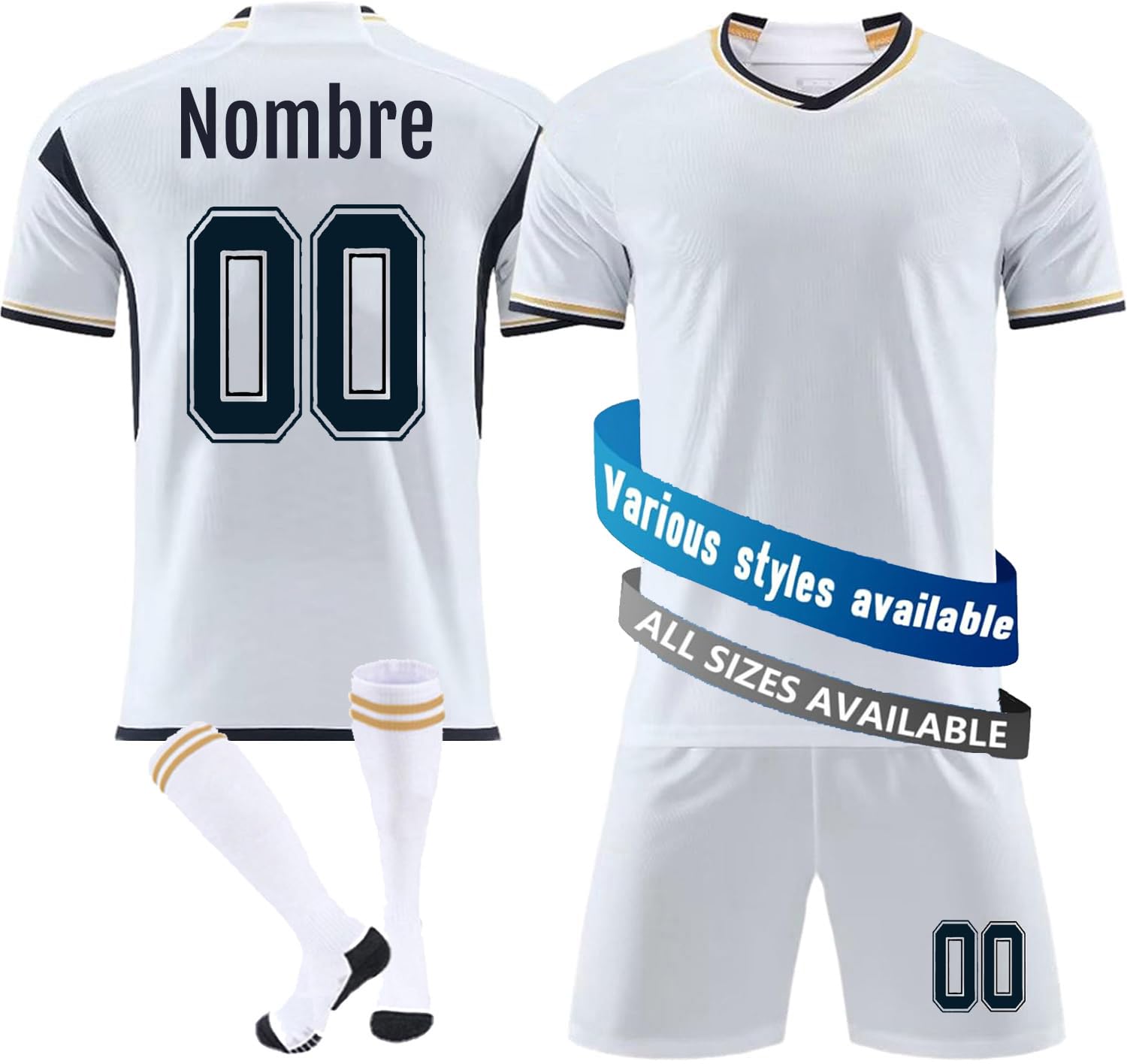 Custom Barca Camisetas de Fútbol Personalizadas para Hombres y Mujeres Camiseta de Fútbol de Casa/Visitante con Nombre y Número Ropa Futbol Niño Infantil/Adulto Replica Oficial con Licencia Oficial