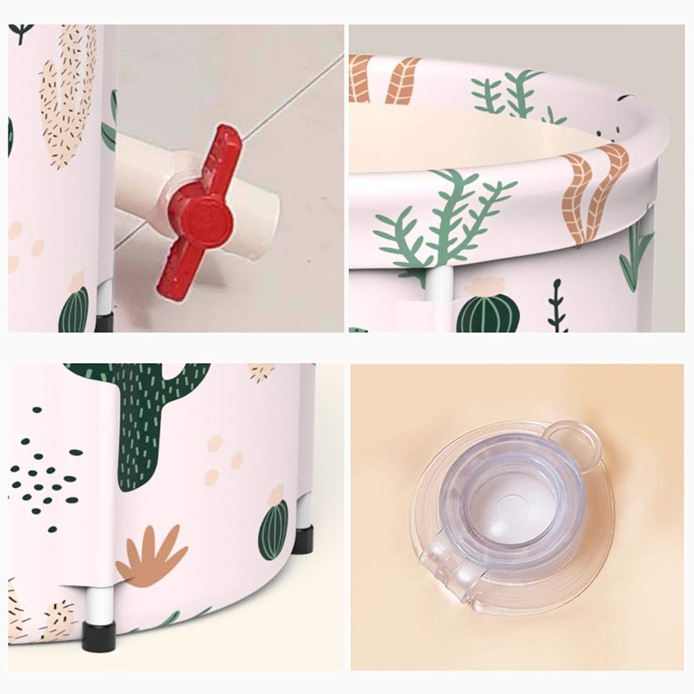 Bañera Plegable, Barril de baño para Adultos Engrosado, Utilizado en la Ducha, Puede Mantener la Temperatura de Manera eficaz, Muy Adecuada para baños de Hielo Caliente