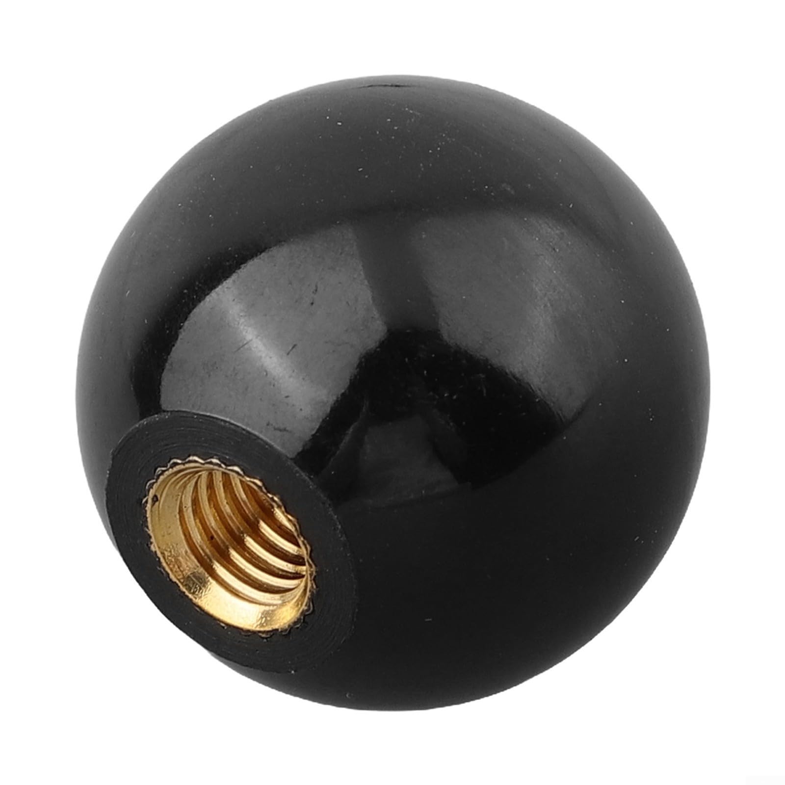 Machine Tool Handle Ball Nut for Lathe, Woodworking, Pharmaceutical Equipment | Brass Core with Ball | Black or Red(M8-30Black)