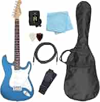 エレキギター　初心者向け　ストラトキャスタータイプ(スタンド付き) Amazon | エレキギター 初心者セット ストラトキャスタータイプ