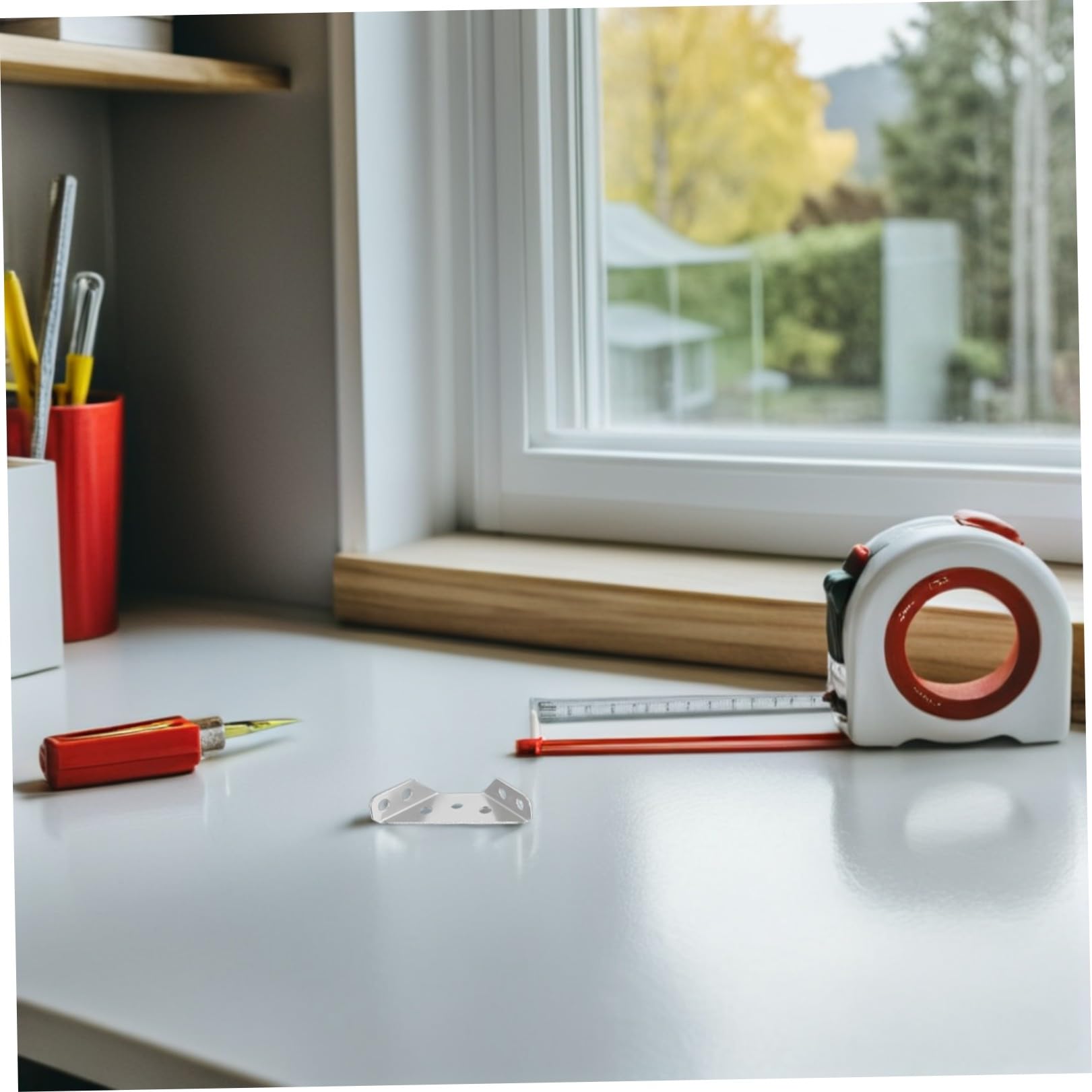 48 Set 48 Set Staffe Angolari in Acciaio Inox Viti per Mobili, Supporti Angolari Triangolari per Scaffali e Armadi, Ferramenta per Fissaggio e Rinforzo in Casa e Fai da Te