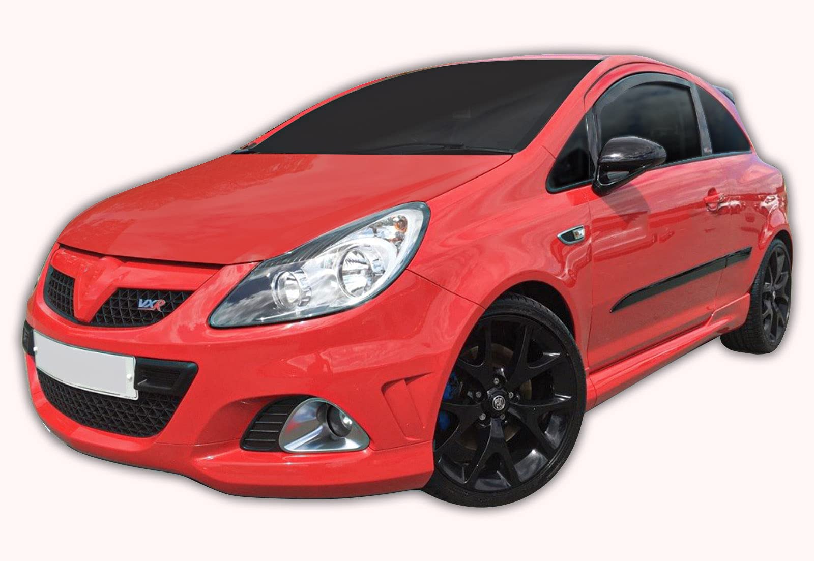 SCOUTT J&J Automotive GP Windabweiser passend für Opel Corsa D/E 3-Türer 2006-2019 2tlg, Vorne und Hinten Regenabweiser Passform Getönt Schwarz