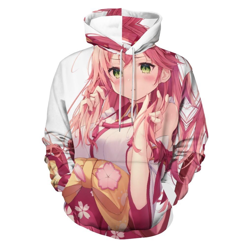 Amazon.co.jp: パーカー メンズ プルオーバー 長袖 VTuber さくらみこ