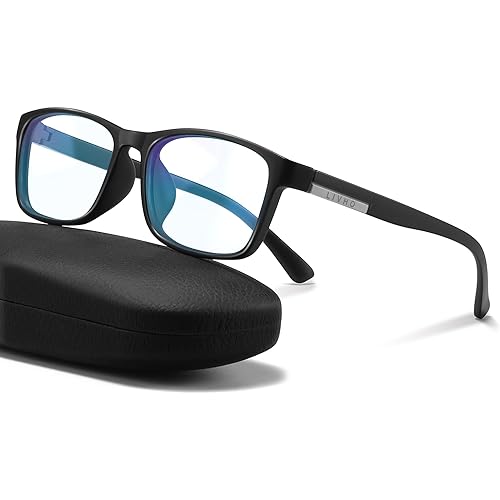 Anti Blue Light Glasses Men, Mens Blue Light Glasses With UV400 Protection, Fake Glasses For Computer Eye Strain