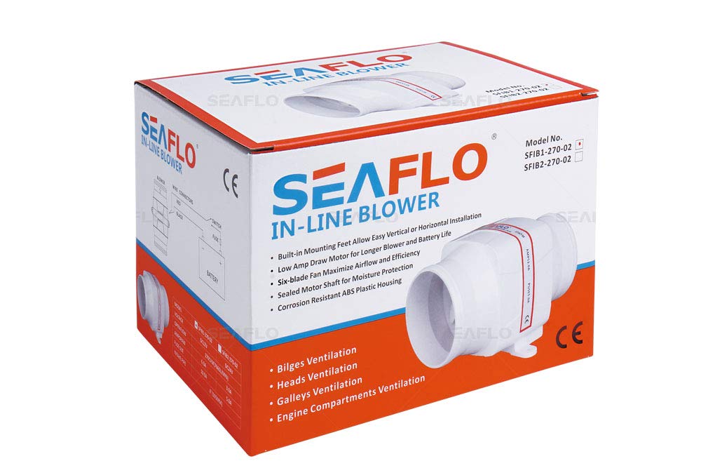 Seaflo Ventilatore del Ventilatore di sentina in Linea 4” 270 CFM