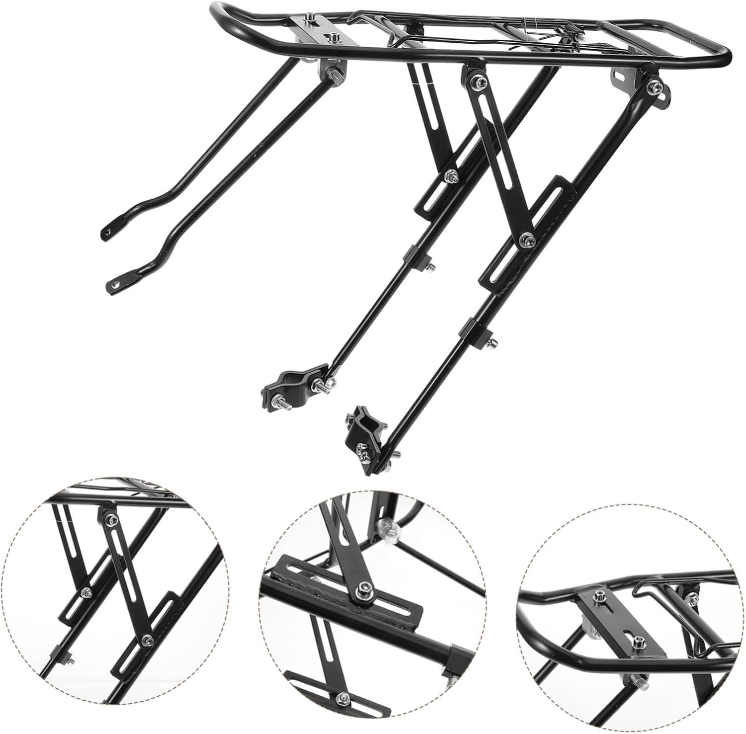 Stable Rear Bike Rack for Mountain and Road Bikes Bicycle Rear Seat Rack Easy Installation for Bikes and Electric Bikes for Outdoor Cycling