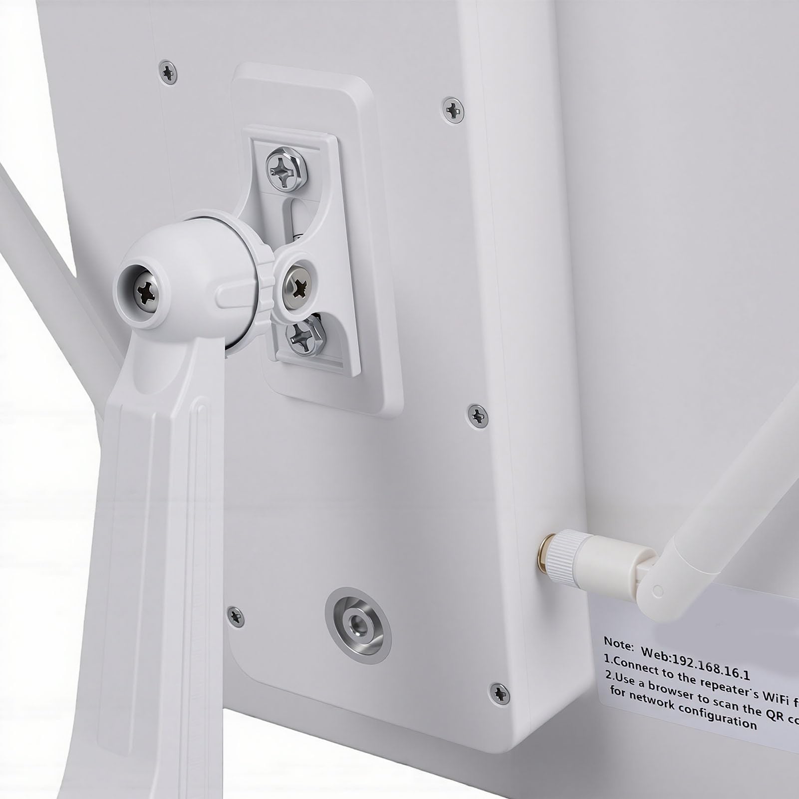 Fabater Modem Router Solare Ad Alto Guadagno 300Mbps Doppia Antenna Impermeabile per Uso Esterno Ideale per Vialetti e Garage