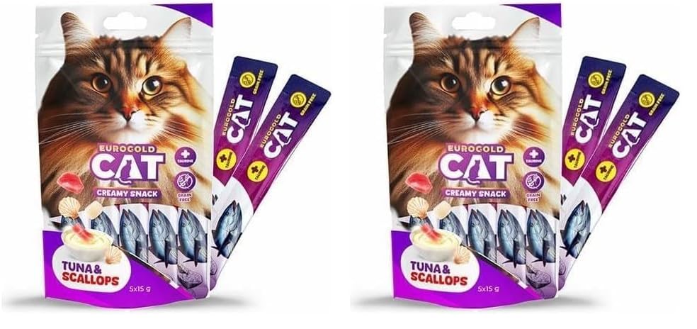 EuroGold Cat Sıvı Kedi Öd. Ton-Deniz Tarağı 5x15 gr 2li paket