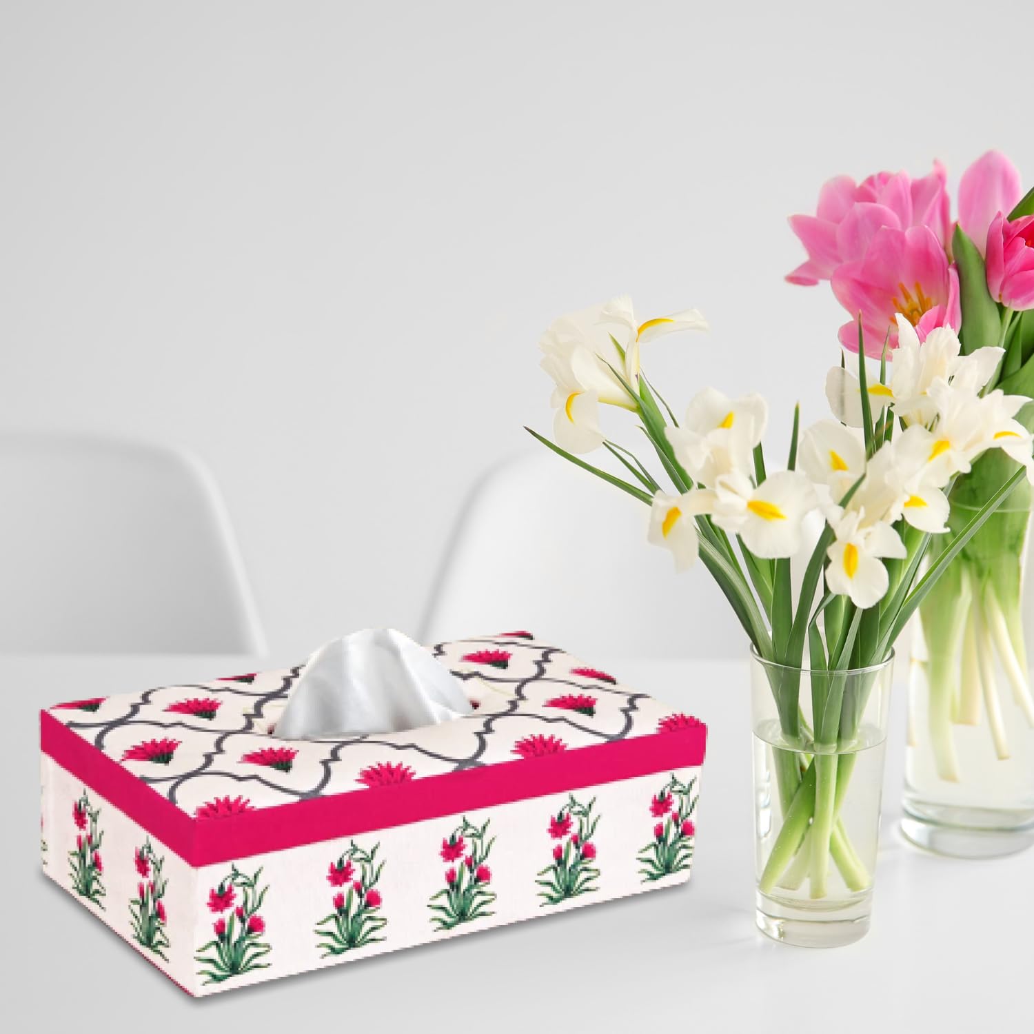 Stylish Tissue Box Holder - Handcrafted & Elegant -23