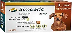 Zoetis Simparic 20Mg 5 1 Até 10Kg 03 Compr Para Cães