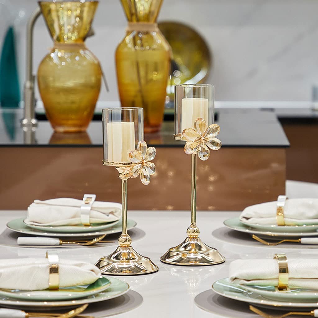 北欧　ヴィンテージ　金属製キャンドルホルダー ガラス装飾　燭台 北欧ヴィンテージ金属製キャンドルホルダー ガラス装飾燭台