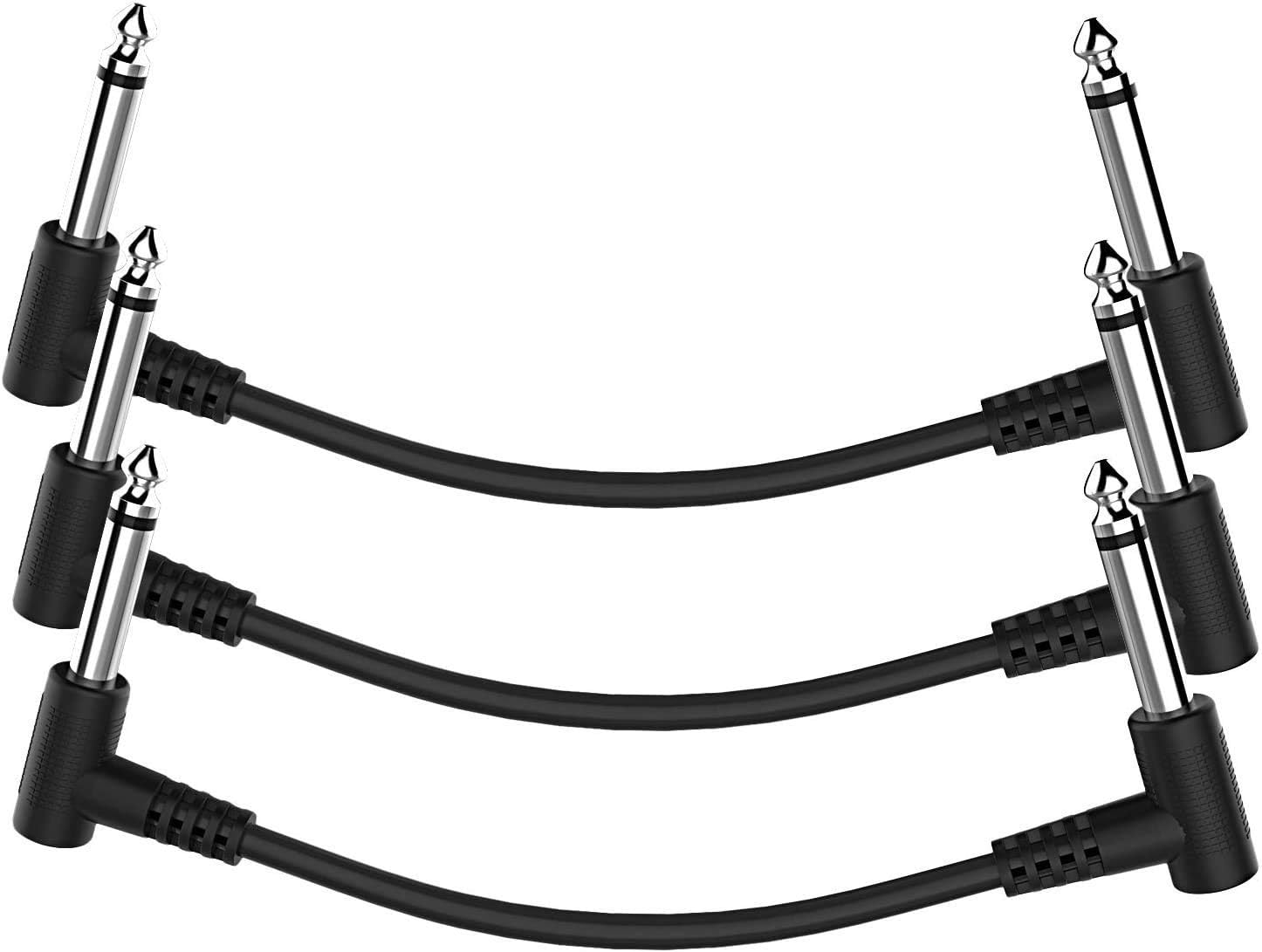 Guitar Patch Cable, Ancable 1/4 Inch Right Angle Pedals Cables for