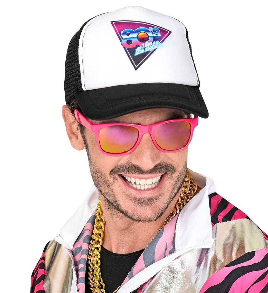 Widmann - Baseball Cap, 80s, Adjustable, Capy, Beach, Theme Party, Carnival, Multicoloured - Image 4