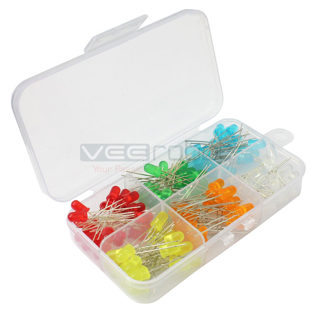 VEEROBOT Diffused 5mm LED Kit - 120 in 1 : Amazon.in: Industrial ...