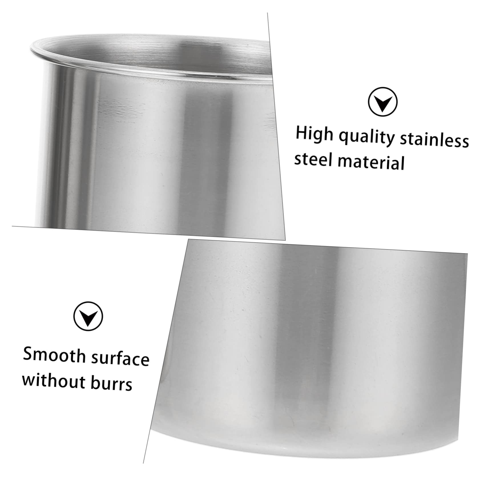 Hemobllo 6 Piezas Taza Medicinal Inoxidable Copa De Recogida De Muestras Medidas Tazas Vaso De Precipitados Vaso Medidor Inoxidable 304 Plata