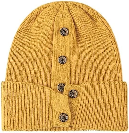 Outdoor Warm Brimless Dome Knitted Hat Travel Ear Protection Woolen Hats