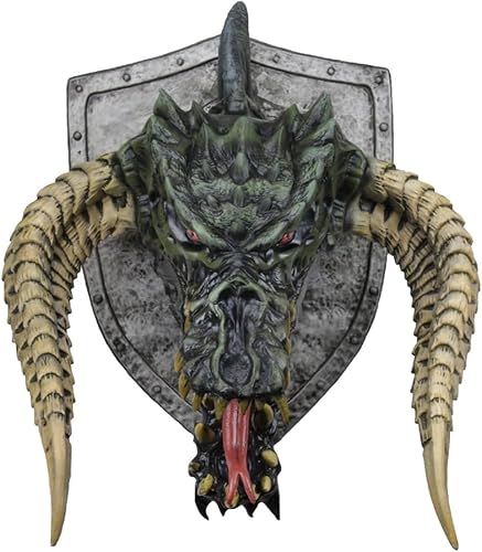 Réplicas de los reinos placa de trofeo de dragón negro de D&D