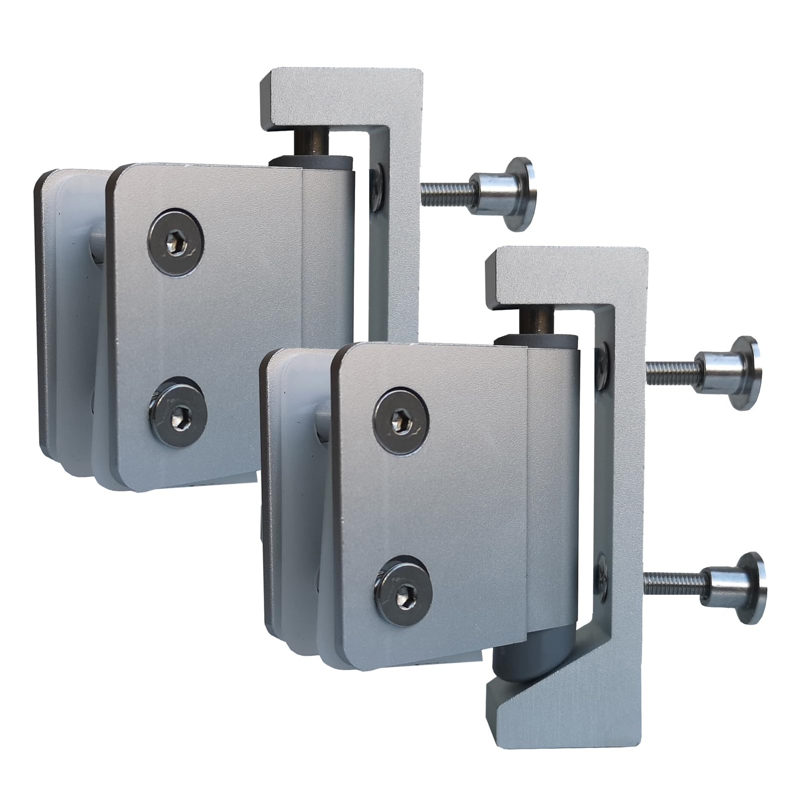 Access Hardware Satin Anodised Aluminium 20Mm U Bracket Style Toilet Cubicle Door Pivot Hinges