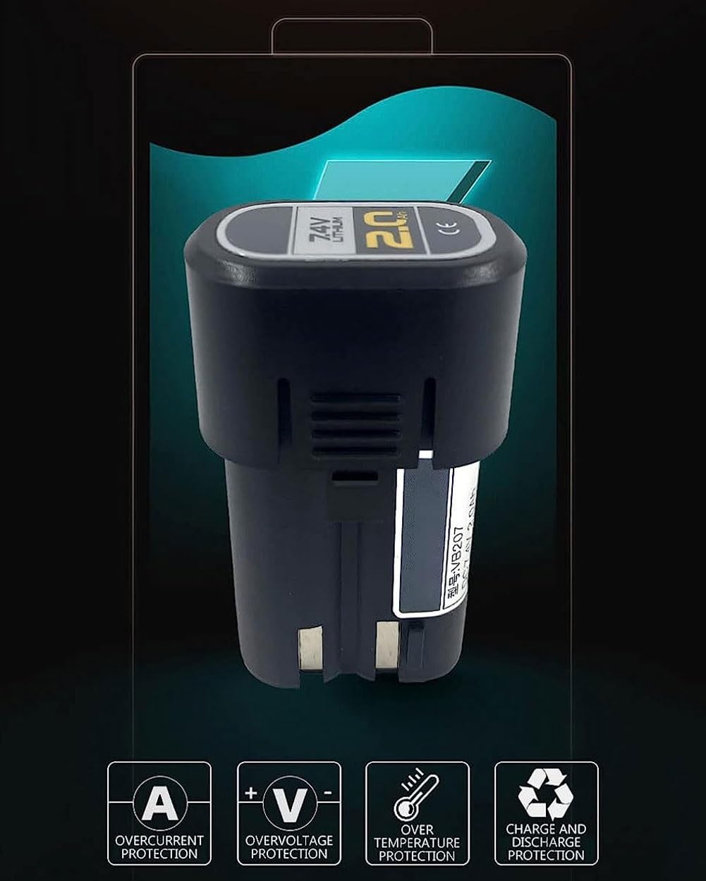 Herramienta de abocardado eléctrica inalámbrica, herramienta de expansión de tubo de 1/4"-3/4" con luz LED, herramienta de abocardado de tubo excéntrico de 45°, súper carga de 50 W, for tubos de cobre