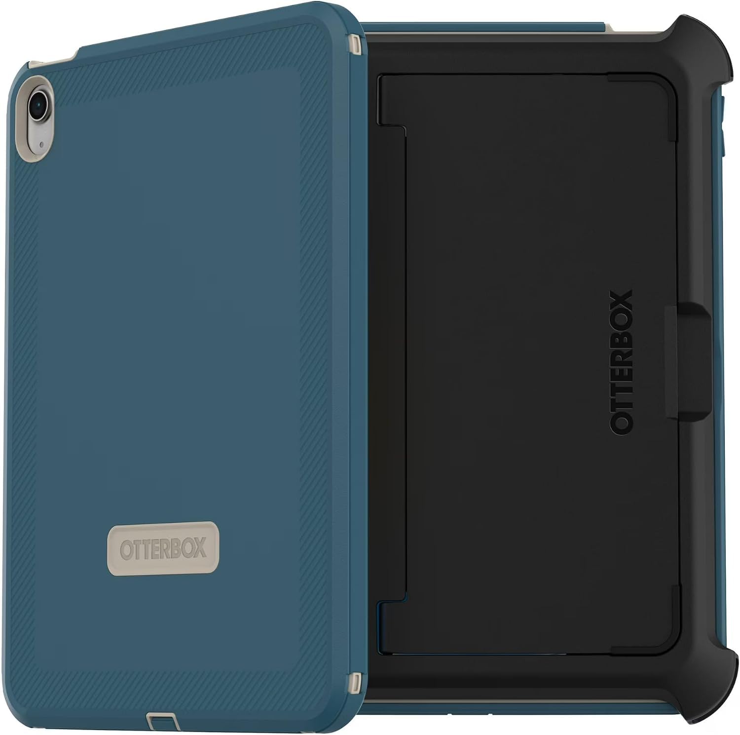 OtterBox iPad (A16) &amp; iPad 10th Gen (Only) Defender Series Case - Baja Beach (Blue) - Multi-Layer Protection - Four Position Stand - Built-in Screen Protector - Port Covers - Apple Pencil Storage