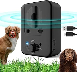 Anti Barking Device for Dogs, Rechargeable Barking Control Device with Sonic to Stop Dog Barking, 3 Mode Automatic Anti Barking Device for Dogs, 33ft Range Indoor Outdoor use