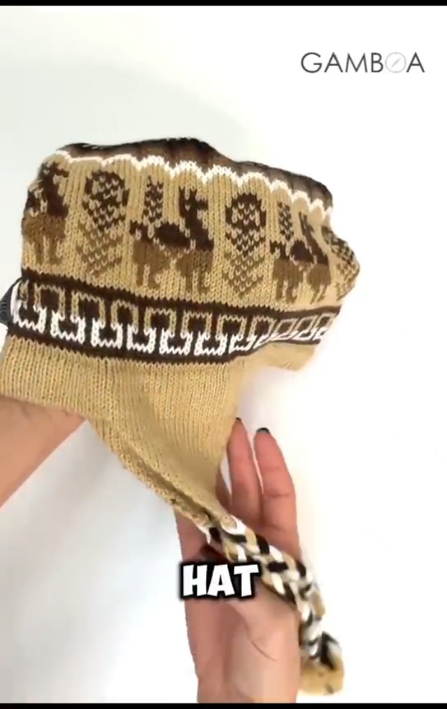 Gamboa Alpaca Hat Llama Hat Beanie Hat for Men Winter Hats  display picture 2