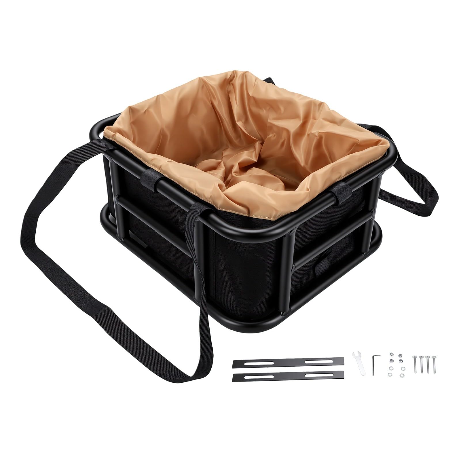 Dilwe Cesto Posteriore per Bici, Portapacchi Metallico di Grande capacità con Borsa in Tessuto Oxford Impermeabile per Pendolari e Acquisti