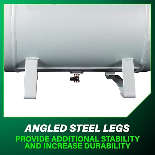 Miniatura 5 de Metabo HPT Depósito de aire de reserva, tanque de aire de alta capacidad de 10 galones, certificado ASME, 5 acopladores de conexión rápida,