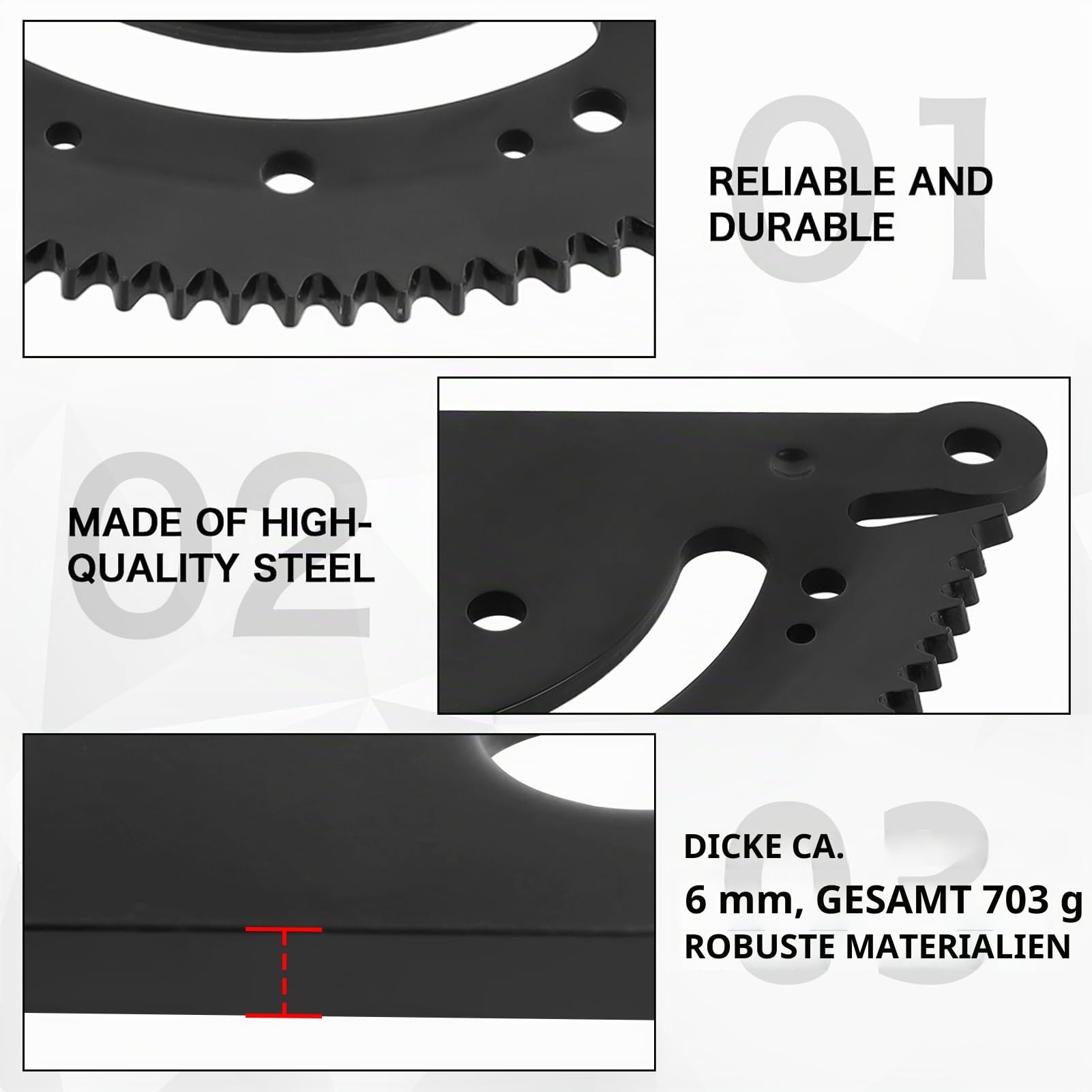 Xastro 19 Zähne Lenkung Sektor Getriebe Kit für John Deere LA100 LA105 LA110 LA120 LA145 D100 D105 D110 D120 Serie Rasentraktoren ersetzt GX21924BLE mit Ritzel und Buchse