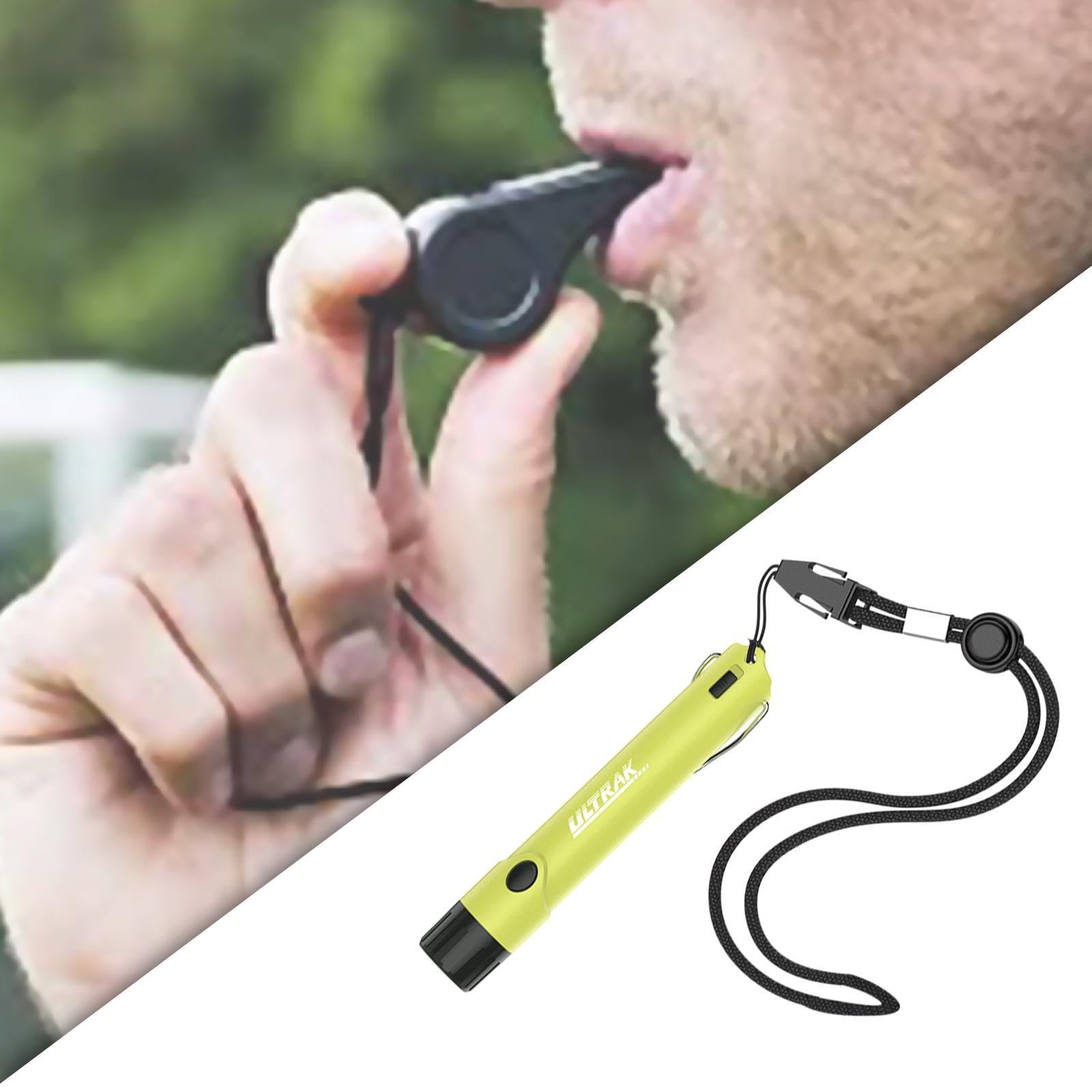 Silbato Electrónico de Mano, Silbato Eléctrico Portátil para Entrenadores Deportivos de Emergencia con Cordón Y Luz LED para Entrenamiento de Fútbol.