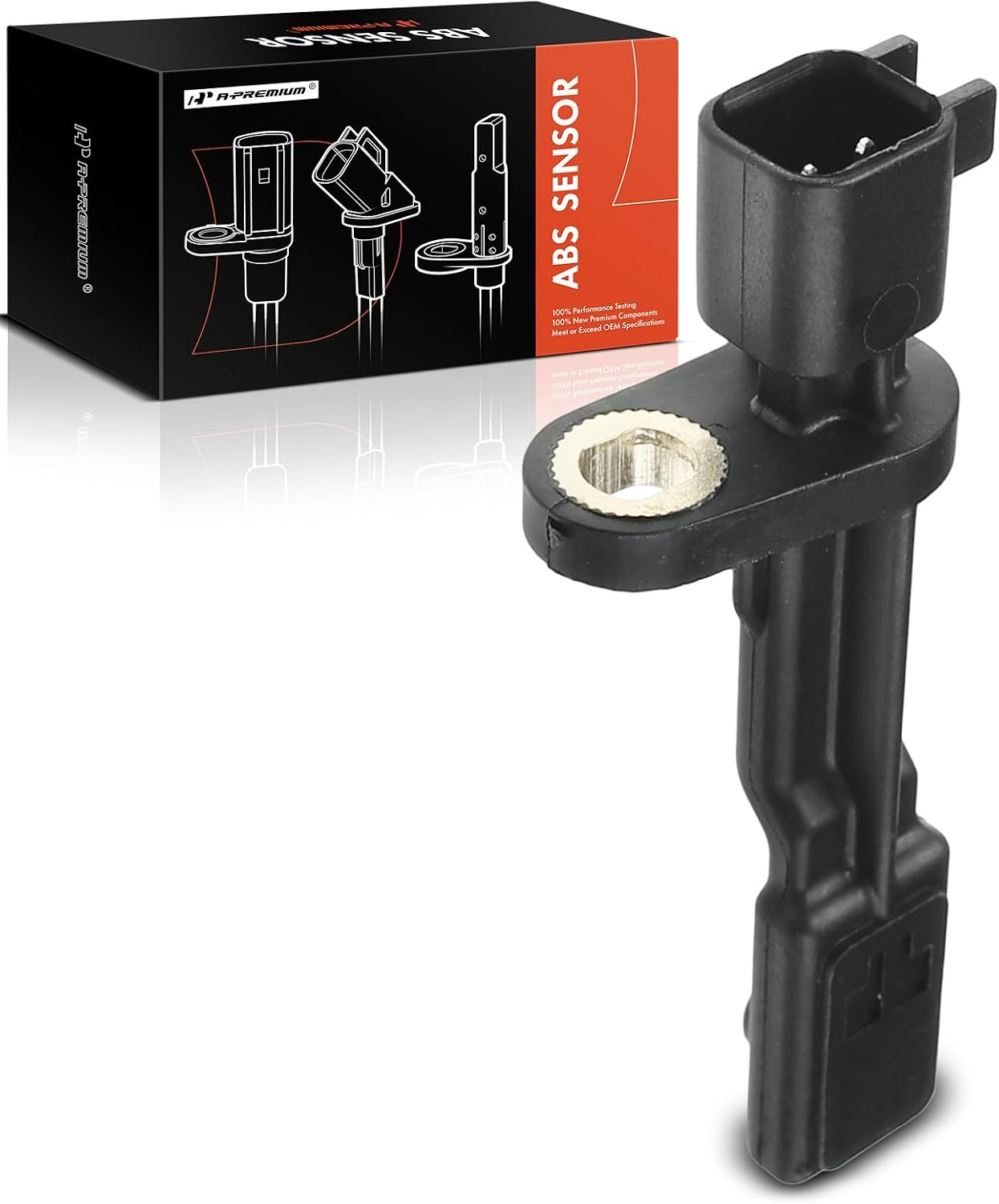 A-Premium ABS Wheel Speed Sensor Rear Left or Right Compatible with Dodge & Jeep Models - 2007-2011 Nitro, 2008-2012 Liberty, 2007-2017 Wrangler, Sport Utility - # 52125003AB, 52125003AD