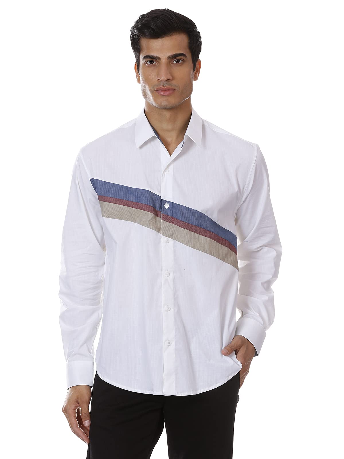 SHIRT THEORYWhite Solid Cotton Full Sleeves Casual Shirt for Men II Premium Cotton Shirt II Stylish Shirt for Men II Latest Men Casual Shirt II Luxury Shirts ||