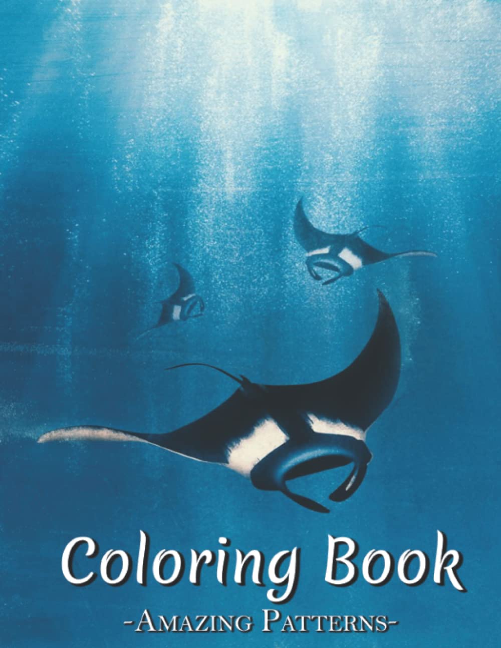 Color Animals Coloring Book: Perfectly Portable Pages, High-Quality, Easy To Take Along Everywhere Gift For Stress Relief Coloring ( Manta-Ray Coloring Books )