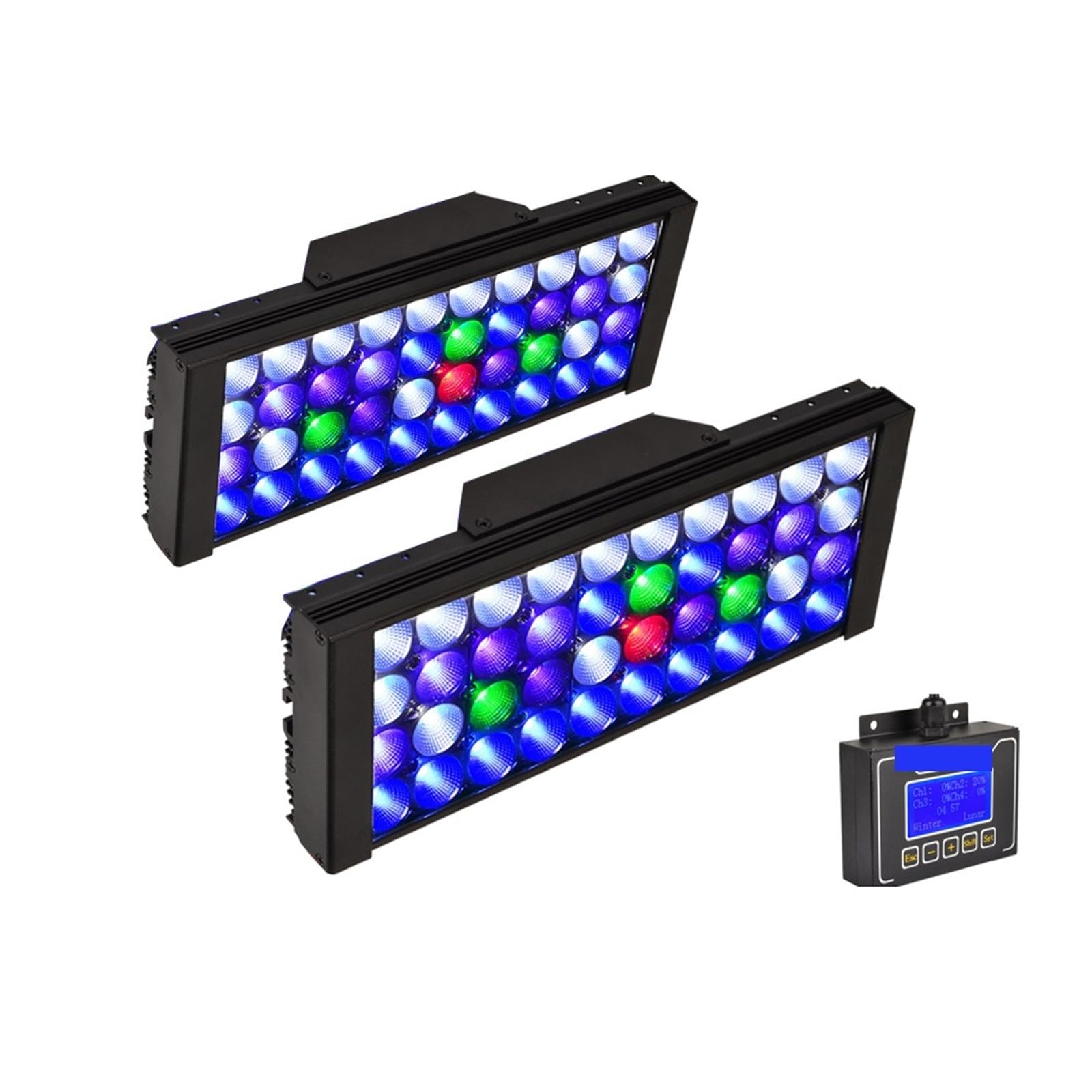 oświetlenie akwarium Oświetlenie Led do akwarium, oświetlenie Led do akwarium morskiego, oświetlenie LED rafy dla rafy koralowej SPS LPS akwarium morskie do akwarium roślinnego(1 lamp with hang kit)