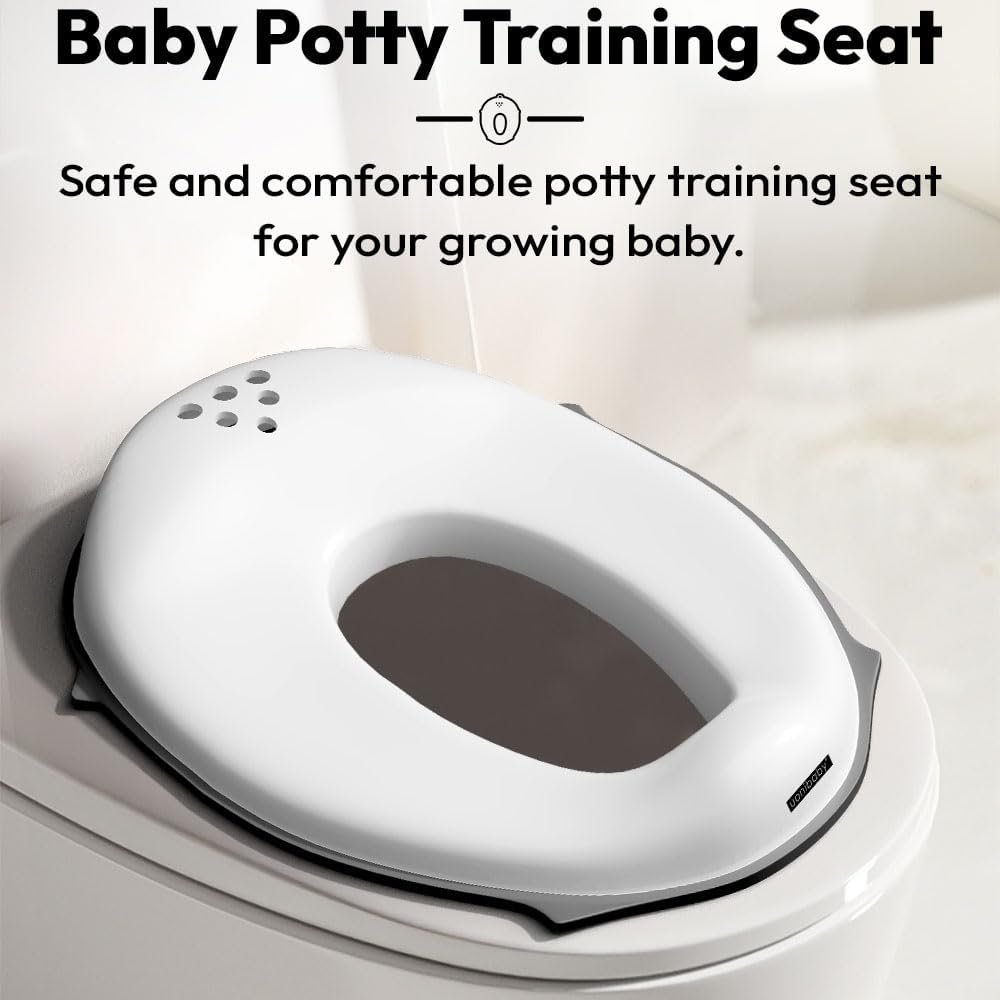 uonibaby by StarAndDaisy Baby potty seat for kids 2-5 years,Splash Guard & Non-Slip Base/Portable & Easy Clean Potty Seat for Babies -Black 1