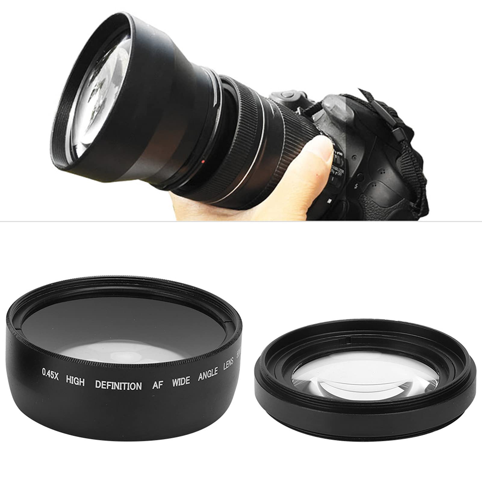 Gloxy 0.45X Objectif Grand Angle 58Mm Millimètre