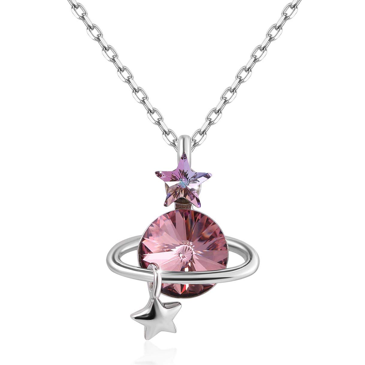 Richapex Collar de Ojo Turco Collar de Pendiente de Mal de Ojo Devil Eye Cadena de Plata de Cristal Amuleto Joyas hipoalergénicas Circonia cúbica para Mujer Unisex