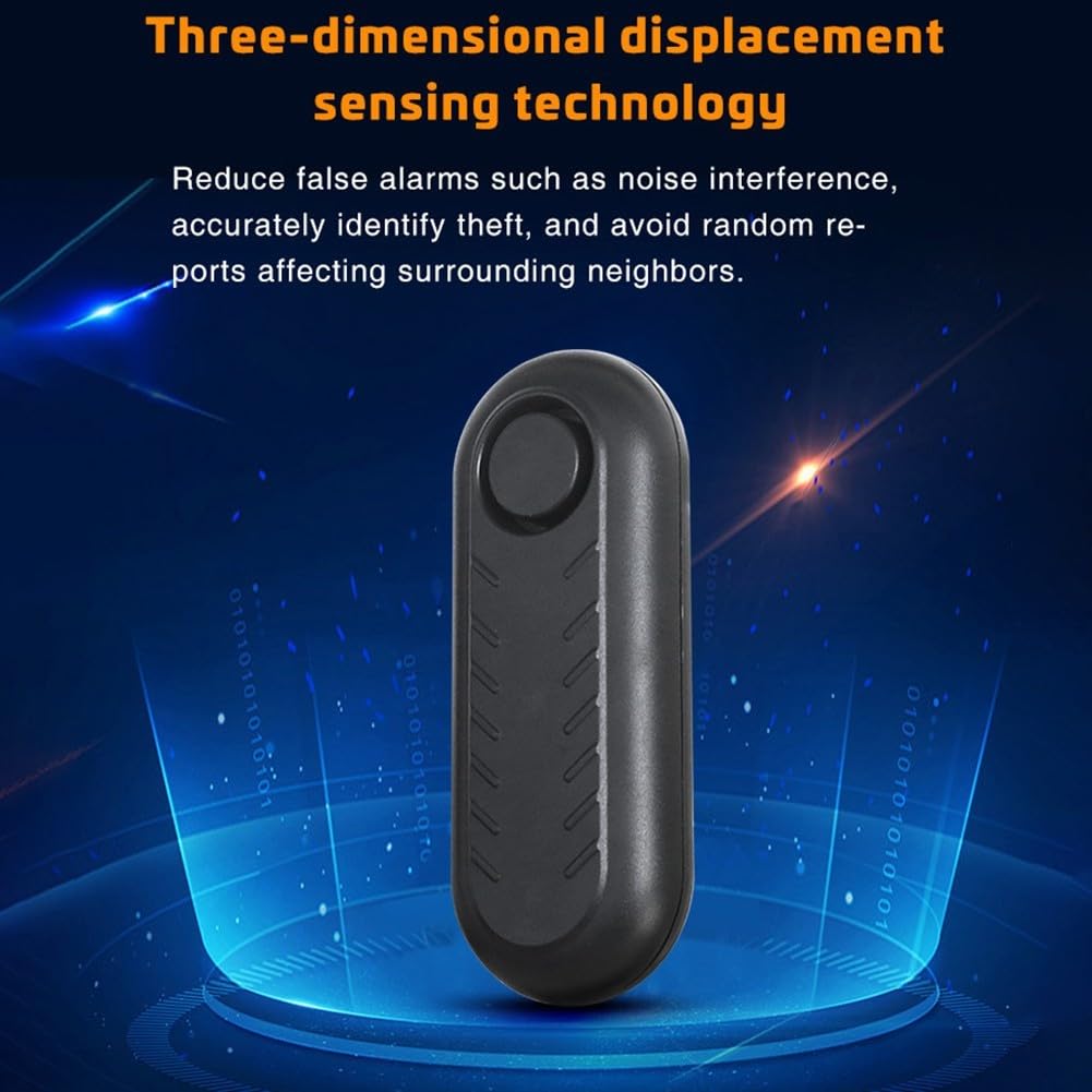 Alarma de alto decibelio para bicicleta, 110 dB, antirrobo, sistema de seguridad, impermeable, control remoto, vibración, inducción, para bicicletas, motocicletas, ABS, negro, 11,54,53