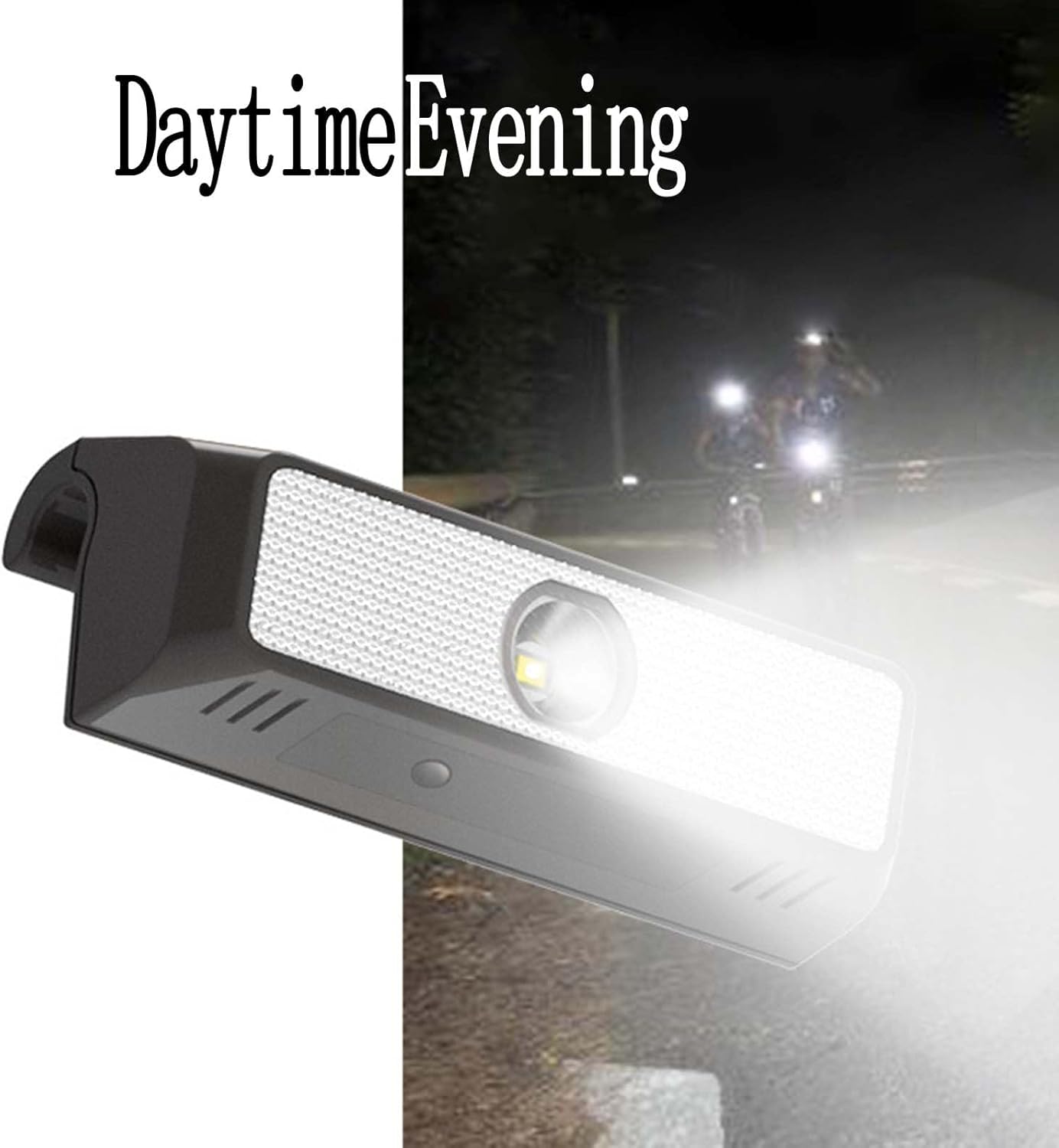 Bike Headlight Solar Powered Bike Front Light LED Headlight Flashing Light for Bicycle Cycling Safety Warning Lamp