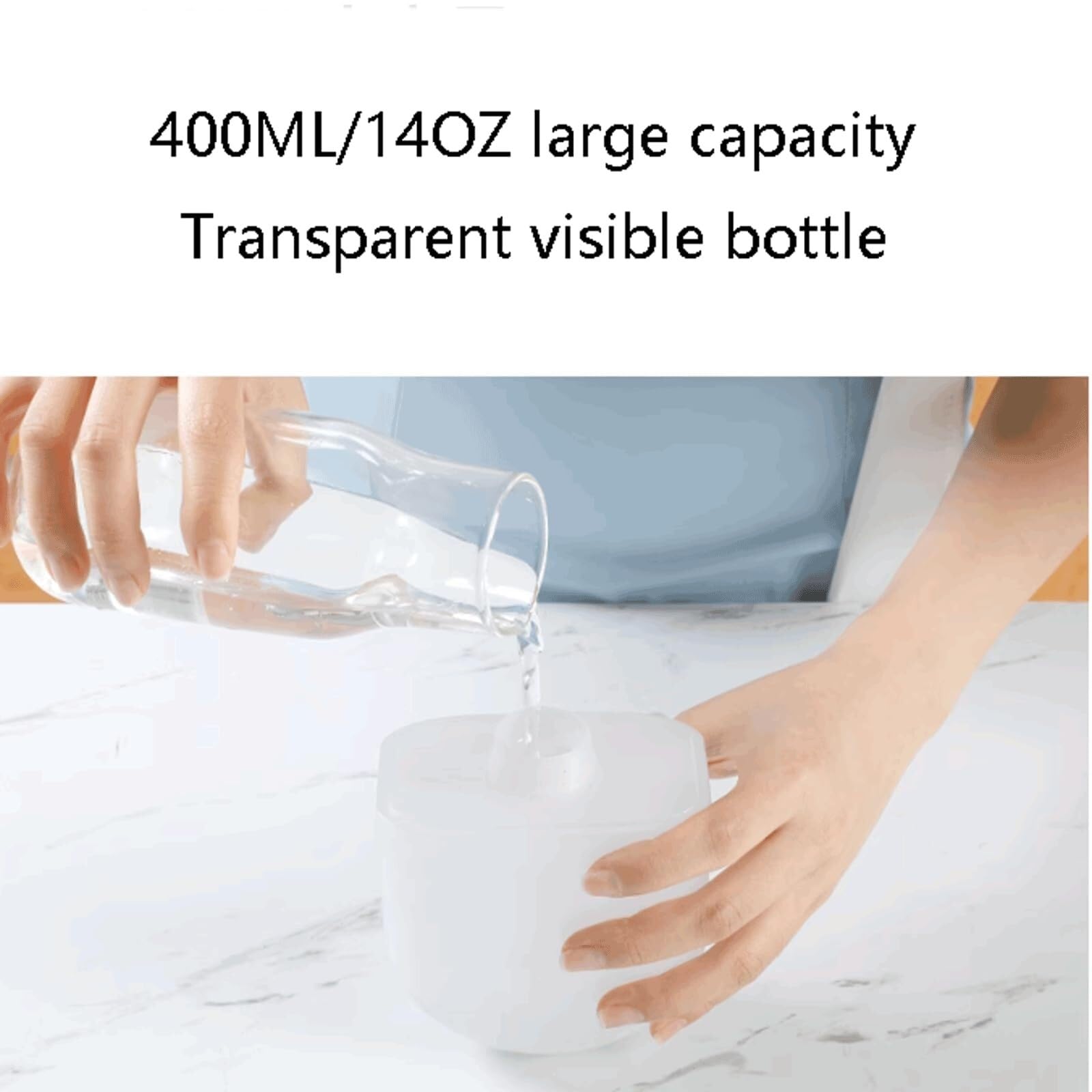 Dispenser Sapone Ricaricabile Distributore di Sapone Lozione Bottiglia A Parete Dosatore Liquido(White,Foam Type)