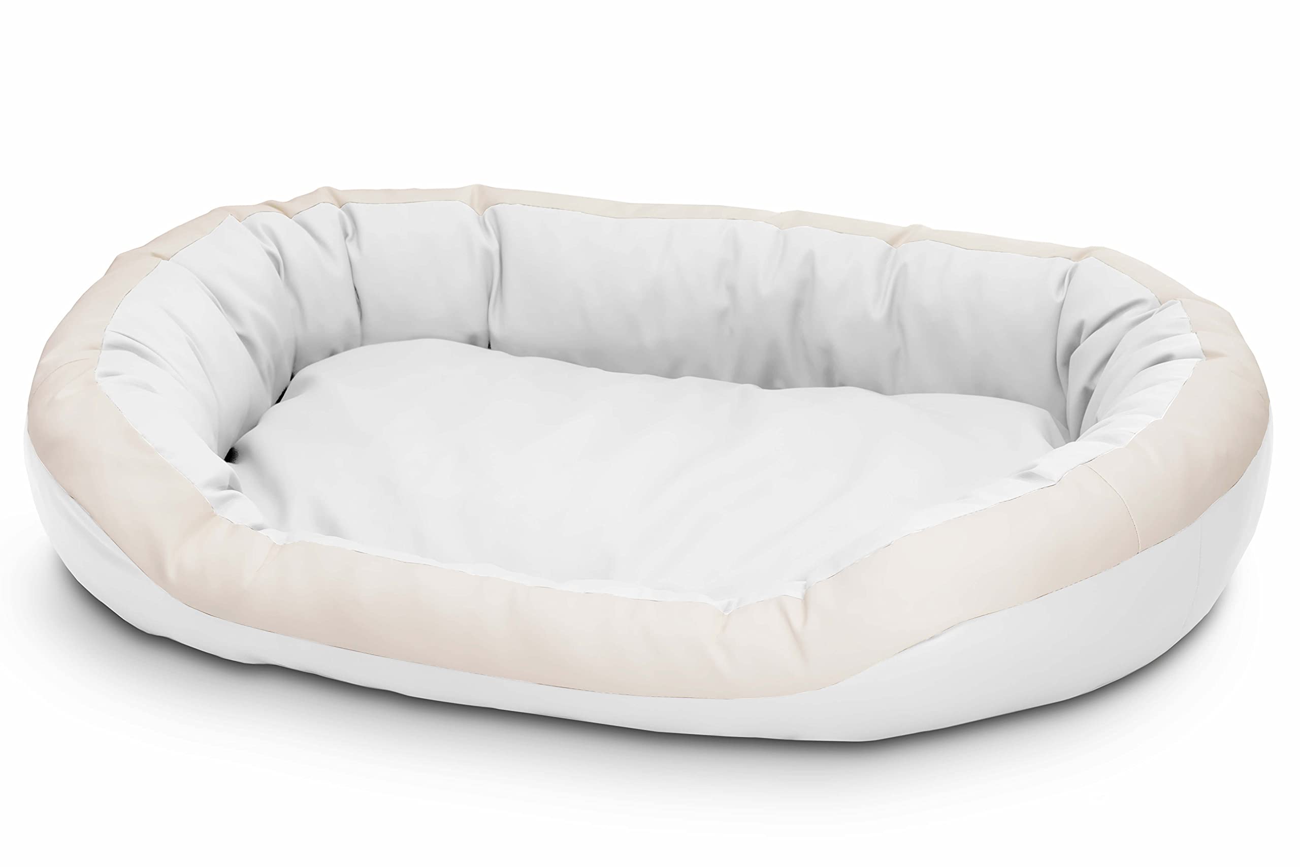 Cama para perros de cuero ecológico, suave para perros medianos y grandes, cama mullida para perros, sofá Luxus XL/XXL
