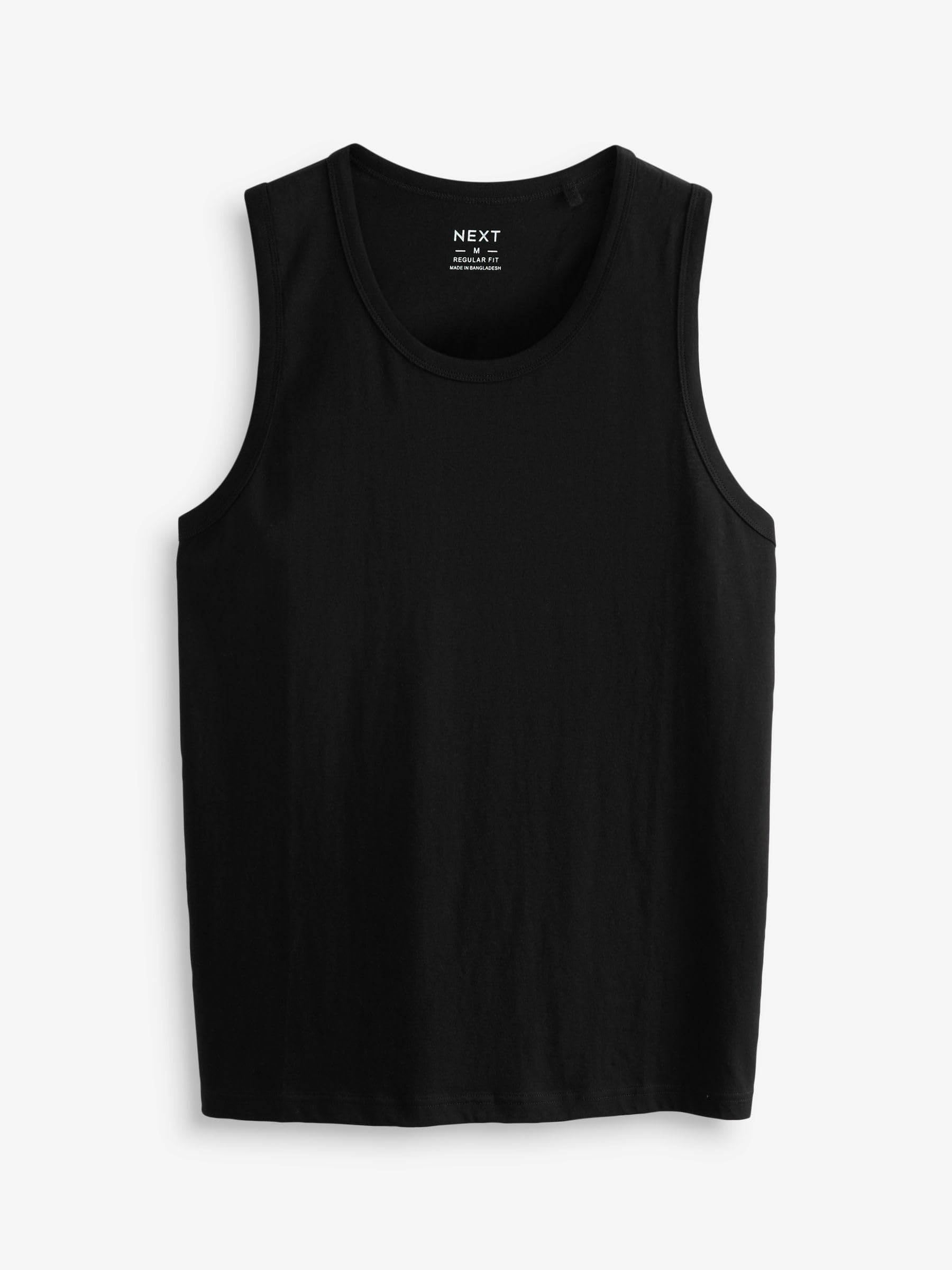 NEXT Hombres Pack de 4 camisetas sin mangas de algodón