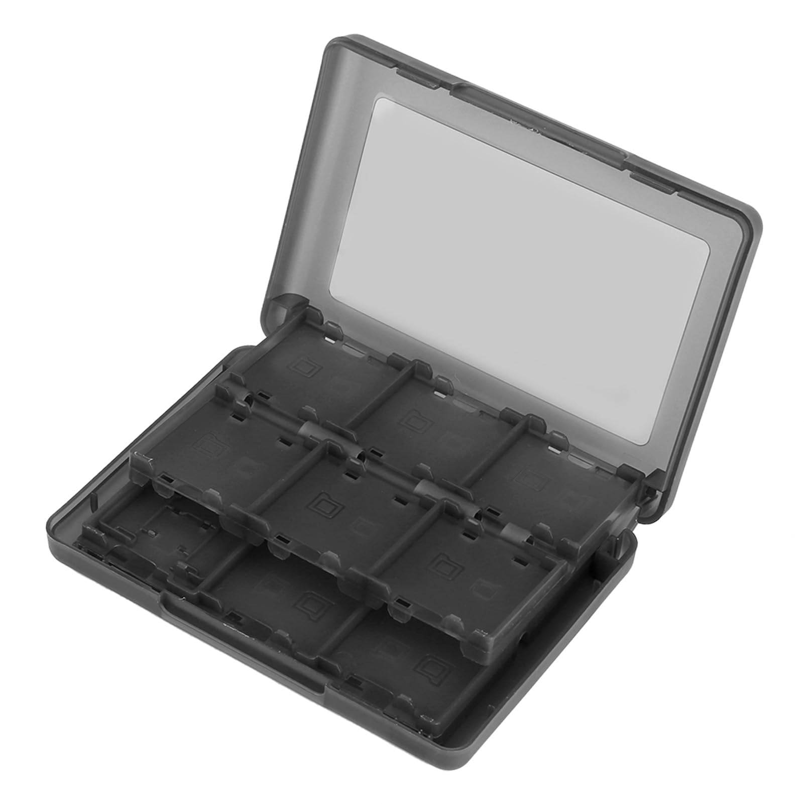 Custodia Porta Carte da Gioco 28 in 1 per 3DS DS DSI, Design Tascabile, Protegge Dalla Polvere, Non Materiale, Comoda da Trasportare (BLACK)