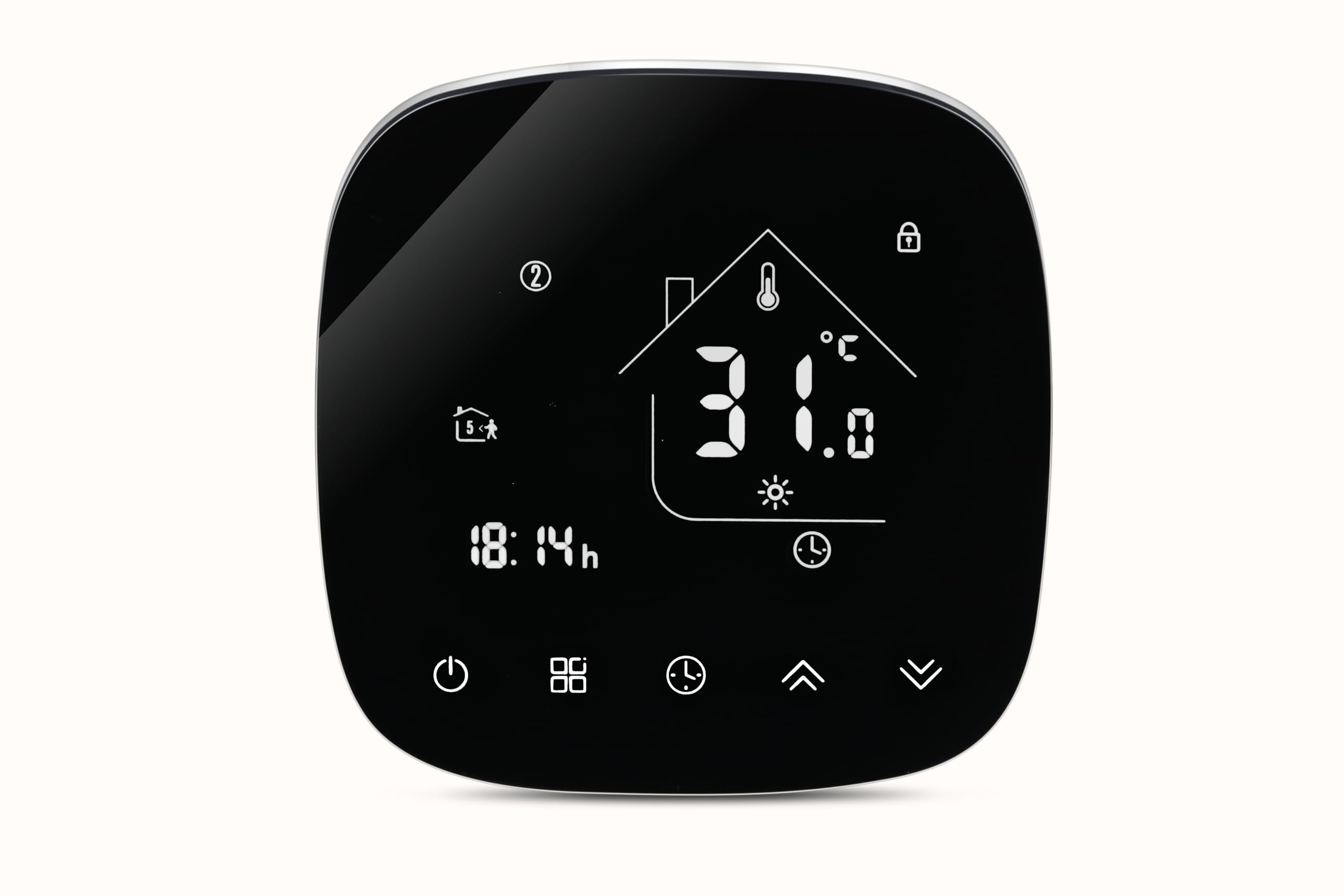 001 Serie WI-FI Termostato - Termostato Programmabile Touch Screen per Riscaldamento Acqua/Elettrico/Caldaia - Controllo Remoto Tramite Cellulare Funziona con Alexa, Google Home, IFTTT